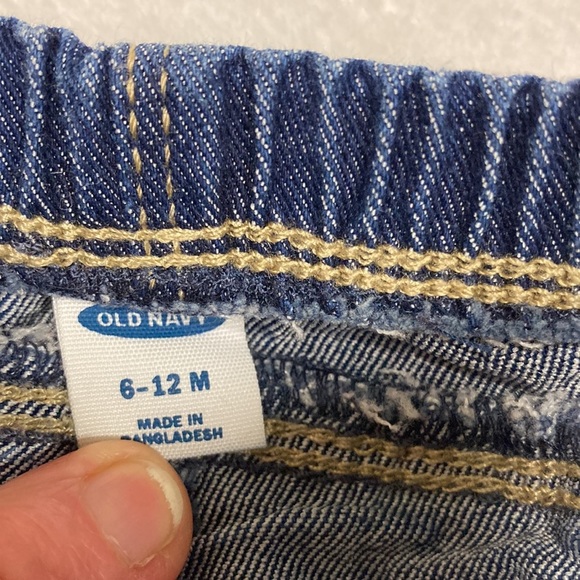 Old navy denim ruffle bloomer girls 6/12m - Picture 5 of 6